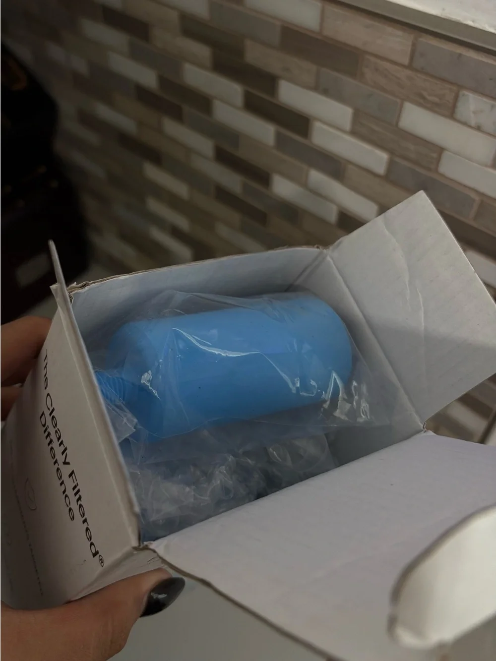 NEW Clearly Filtered 16oz Stainless Steel Filtered Water Bottle - Sky Blue